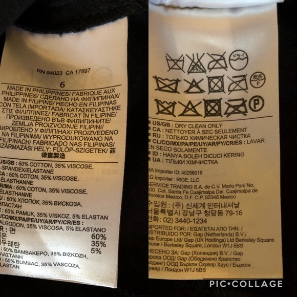 Banana Republic Little Black Dress; size 6 - Picture 7 of 8